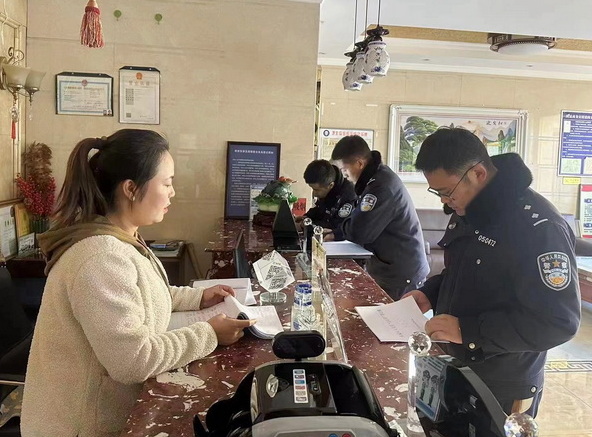 青海省门源县公安局禁毒大队开展重点行业场所专项清查行动